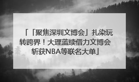 「聚焦深圳文博会」扎染玩转跨界！大理蓝续借力文博会斩获NBA等联名大单