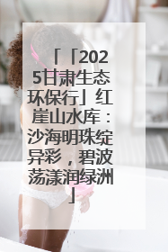 「2025甘肃生态环保行」红崖山水库：沙海明珠绽异彩，碧波荡漾润绿洲