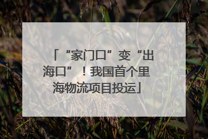 “家门口”变“出海口”！我国首个里海物流项目投运
