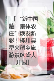 “新中国第一集体农庄”焕发新彩！桦川县星火稻乡旅游景区盛大开园