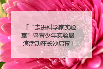 “走进科学家实验室”暨青少年实验展演活动在长沙启幕