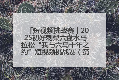 短视频挑战赛丨2025初好刺梨六盘水马拉松“我与六马十年之约”短视频挑战赛（第一阶段）即将开启
