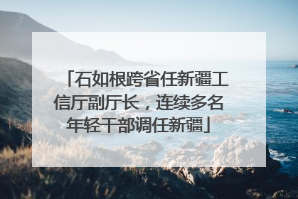 石如根跨省任新疆工信厅副厅长，连续多名年轻干部调任新疆