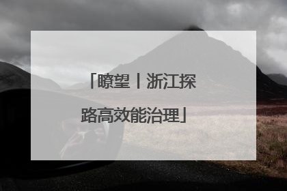 瞭望丨浙江探路高效能治理