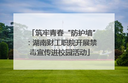 筑牢青春“防护墙”：湖南财工职院开展禁毒宣传进校园活动