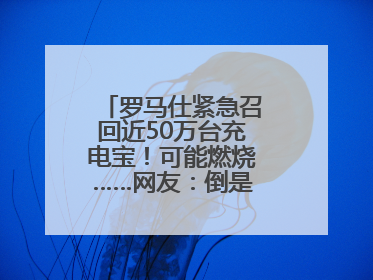 罗马仕紧急召回近50万台充电宝！可能燃烧……网友：倒是说明咋召回啊