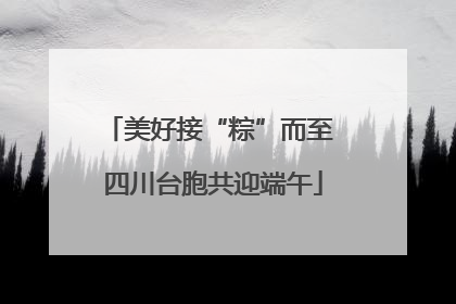 美好接“粽”而至 四川台胞共迎端午