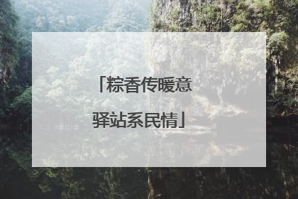 粽香传暖意 驿站系民情
