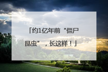约1亿年前“僵尸昆虫”，长这样！