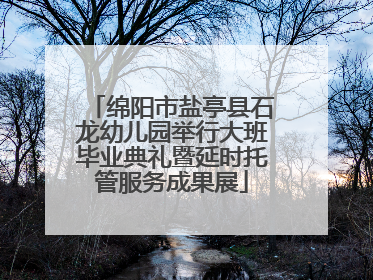 绵阳市盐亭县石龙幼儿园举行大班毕业典礼暨延时托管服务成果展