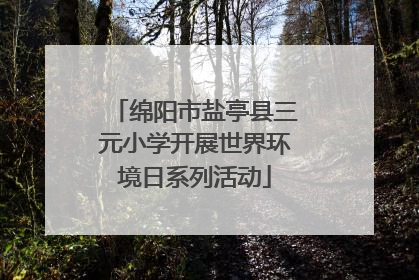 绵阳市盐亭县三元小学开展世界环境日系列活动