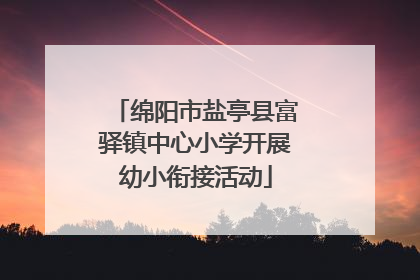 绵阳市盐亭县富驿镇中心小学开展幼小衔接活动