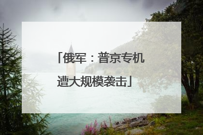 俄军：普京专机遭大规模袭击