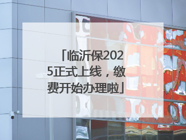 临沂保2025正式上线，缴费开始办理啦