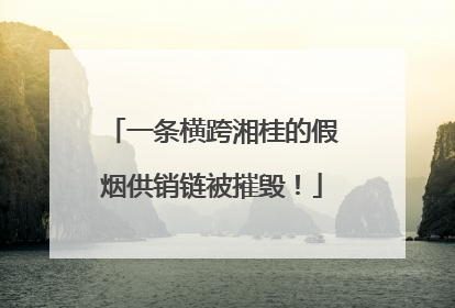 一条横跨湘桂的假烟供销链被摧毁！