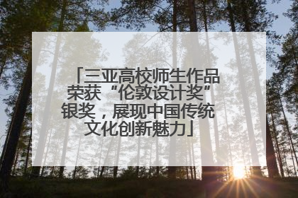 三亚高校师生作品荣获“伦敦设计奖”银奖，展现中国传统文化创新魅力
