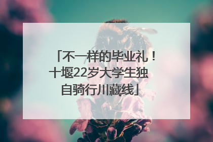 不一样的毕业礼！十堰22岁大学生独自骑行川藏线