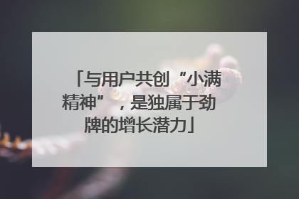与用户共创“小满精神”，是独属于劲牌的增长潜力