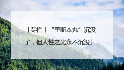 专栏丨“里斯本丸”沉没了，但人性之光永不沉没