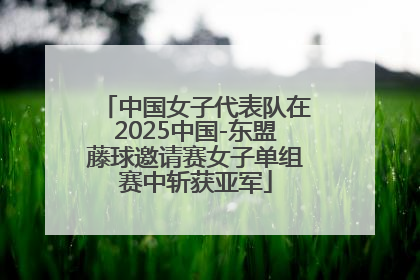 中国女子代表队在2025中国-东盟藤球邀请赛女子单组赛中斩获亚军