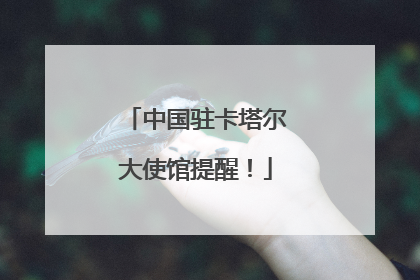 中国驻卡塔尔大使馆提醒！