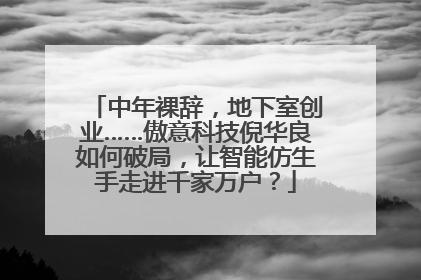 中年裸辞，地下室创业……傲意科技倪华良如何破局，让智能仿生手走进千家万户？