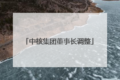 中核集团董事长调整