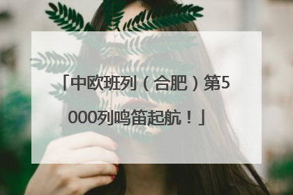 中欧班列（合肥）第5000列鸣笛起航！
