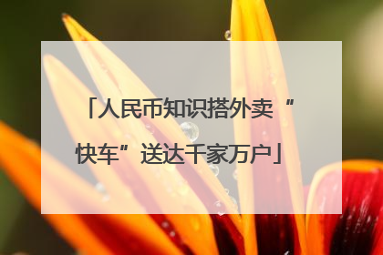人民币知识搭外卖“快车”送达千家万户