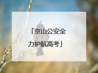 京山公安全力护航高考