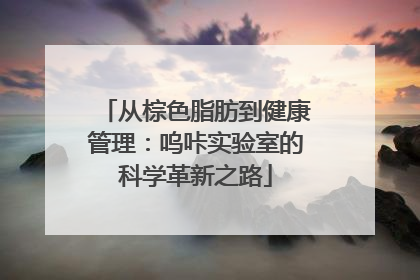 从棕色脂肪到健康管理：呜咔实验室的科学革新之路