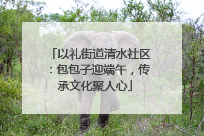 以礼街道清水社区：包包子迎端午，传承文化聚人心