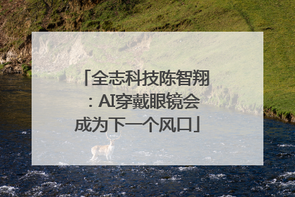 全志科技陈智翔：AI穿戴眼镜会成为下一个风口