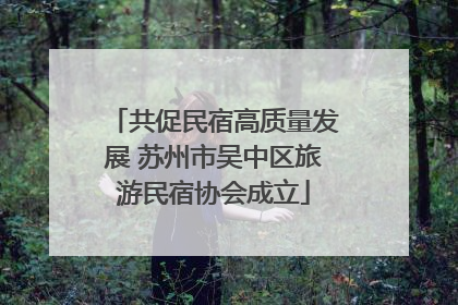共促民宿高质量发展 苏州市吴中区旅游民宿协会成立