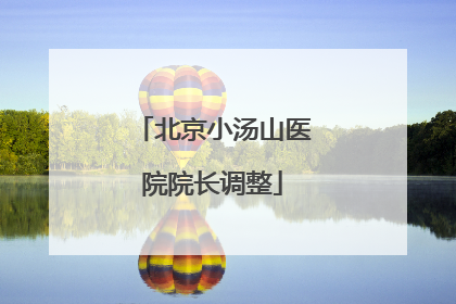 北京小汤山医院院长调整