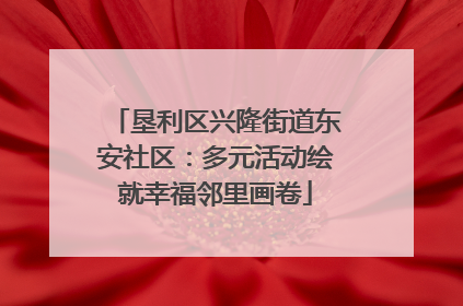 垦利区兴隆街道东安社区：多元活动绘就幸福邻里画卷