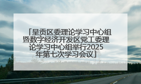 呈贡区委理论学习中心组暨数字经济开发区党工委理论学习中心组举行2025年第七次学习会议