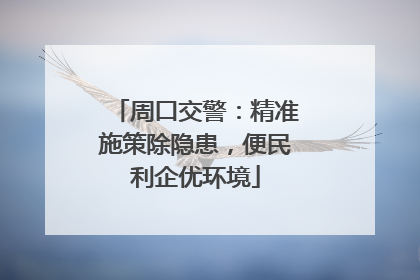 周口交警：精准施策除隐患，便民利企优环境