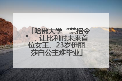哈佛大学“禁招令”，让比利时未来首位女王、23岁伊丽莎白公主难毕业