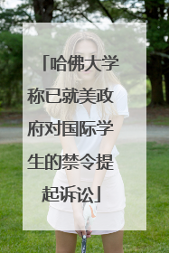 哈佛大学称已就美政府对国际学生的禁令提起诉讼