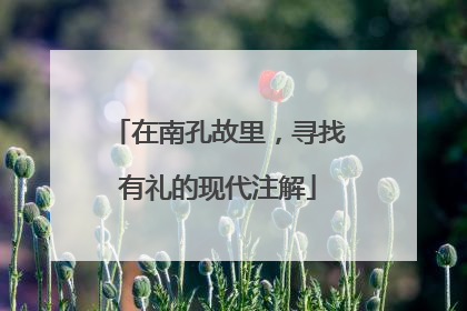 在南孔故里，寻找有礼的现代注解