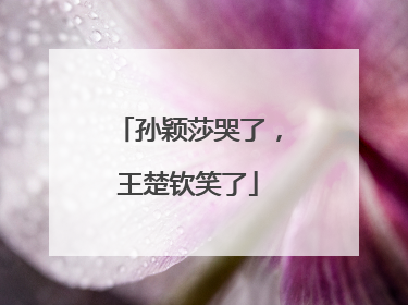 孙颖莎哭了，王楚钦笑了