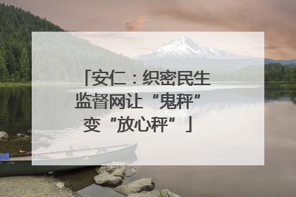 安仁：织密民生监督网让“鬼秤”变“放心秤”