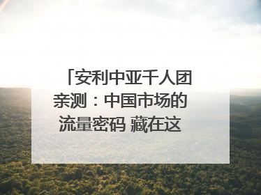 安利中亚千人团亲测：中国市场的流量密码 藏在这些细节里