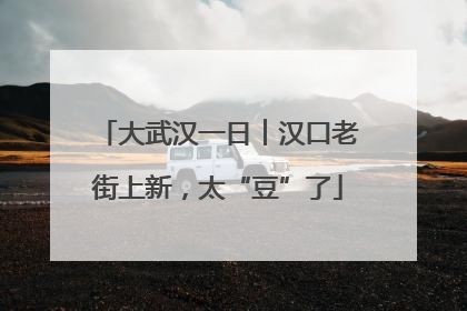 大武汉一日︱汉口老街上新，太“豆”了