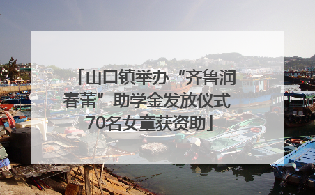 山口镇举办“齐鲁润春蕾”助学金发放仪式 70名女童获资助
