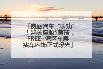 岚图汽车“听劝”！鸿蒙座舱5首搭，FREE+湾区车展实车内饰正式曝光