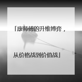 康师傅的升维博弈，从价格战到价值战