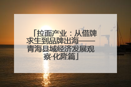 拉面产业：从借牌求生到品牌出海——青海县域经济发展观察·化隆篇