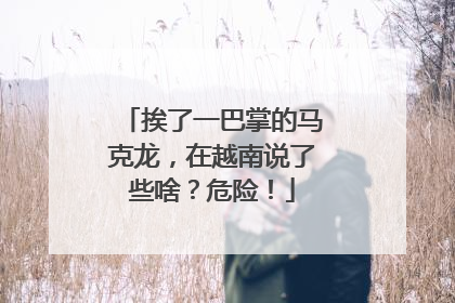 挨了一巴掌的马克龙，在越南说了些啥？危险！